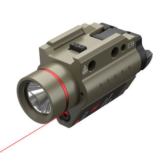 BLO-059 New Red Beam and LED Combo Light 500 Lumens Under Mount Flashlight for 20-21mm Picatinny Rail