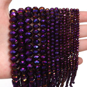 1 Dây Áo Mặt Pha Lê Rondelle Hạt Thủy Tinh 3-10 Mm Đồ Trang Trí Vật Trang Trí Làm Phụ Kiện Handmade