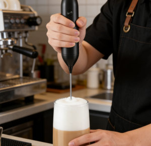Multi-Use Stainless Steel Electric Milk Frother Rechargeable Electric Cream & Milk Foamer Mini Egg Beater Delicate Foamer Mixer