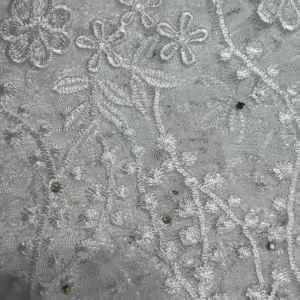 New Luxury Dimensional Lace Fabric 2026 High Quality Lace Water Soluble Embroidered Fashion Soft Green Lace Fabric