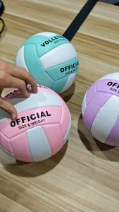 Office Volleyball Ball Leather Ball Original Size5 Soft Leather Suitable for Indoor Beach 【On Sale】