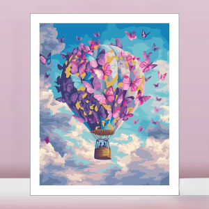 500/1000/1200/2000PCS Jigsaw Puzzle Beautiful Hot Air Balloon And Butterfly Scenery For Adults Family Fun Relaxing Gift