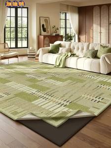 JIAYOUYA | Vintage Style Durable Slip-resistant Machine Washable Soundproof Green Rug