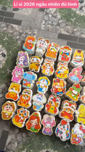 Combo 50 - 100 bao lì xì Chipi phản quang mẫu mới nhất 2026
