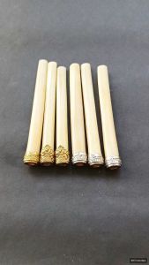 Pipa Once Cangklong Tulangsapi Import Variasi Ring Alpaka Premium