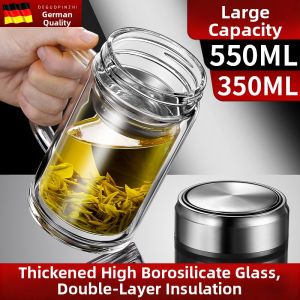 Insulated High-borate Glass Mug With Handle