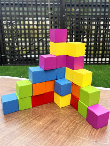 Square Shape Small Building Blocks Large Particle Math Teaching Aids Baby Children Educational Assembled Toys 1 1 2 Years Old 3 Baby 6