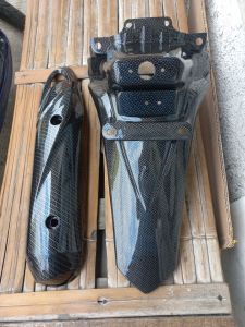 spakbor belakang dan tameng knalpot spacy karbon