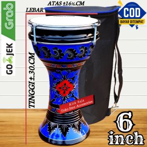 Tumbuk Pinggang Anak 6.inch Hitam Biru Rolling Putih