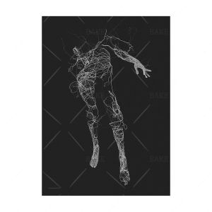 Abstract Line Woman Body and Hands Canvas Poster Nordic Black White Wall Art Surreal Pictures Print Wall Painting for Home Decor