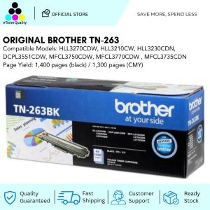 Original Brother TN-263 TN263 CMYK Laser Toner Cartridge