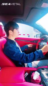 SEAMETAL ม่านบังแดดรถยนต์ ป้องกันรังสียูวี บังแดดรถยนต์ ลดอุณหภูมิภายในรถ ดูดซับความร้อน