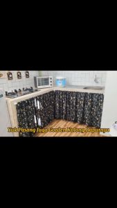 Gorden Kolong Dapur AVALON GREY Kain Katun Premium