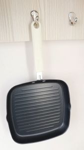 Sinda Store Pemanggang Square Grill Pan 22cm / Alat Panggang Grill Pan / wajan pemanggang panggangan bakaran square grill