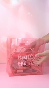 Tas Kosmetik Tempat Makeup Transparan Serbaguna Praktis Isi Perlengkapan Riasan Wajah Waterproof