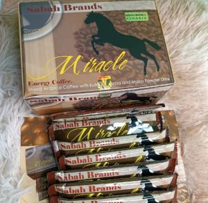 ORIGINAL MIRACLE COFFEE SABAH BRAND DISCREET PACKAGING  PER BOX (20 sachet )/Kapeng may kakaibang dulot na init sa katawan ng lalaki