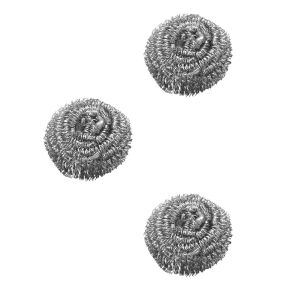 Stainless Steel Scrubber Ball Heavy Duty Rust Resistant Metal Cleaning Pads for Pots Pans Dishes Kitchen Bathroom Wire Cotton Cl