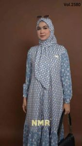 NMR Gamis Marbella Vol 2580-2 (INC HIJAB)