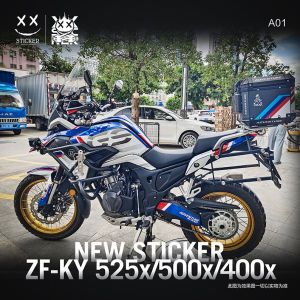 สติกเกอร์ XX เหมาะสำหรับ ky525x Le 400X Le 500X สติกเกอร์ลายดอกไม้สติกเกอร์ติดรถสติกเกอร์ดัดแปลง