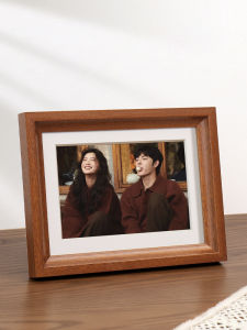 Solid Wood Picture Frame Desktop Photo Printing 6 Inch 7 Inch 8 Inch Wall Hanging Empty Frame Nordic Style Home Decor