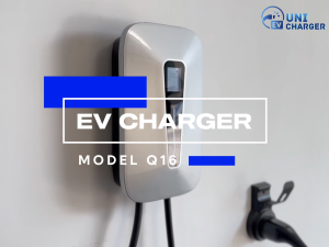 เครื่องชาร์จรถยนต์ไฟฟ้า UNI CHARGER Q16 7KW/11KW/22KW เฉพาะเครื่อง TYPE2/APP/Wi-Fi/บลูทูธ/ประกัน2ปี