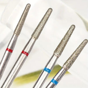 2Pcs Set  Manicure Diamond Nail Drill Bit – Cuticle Prep Pocket Cleaning Callus Removal Dead Skin Exfoliation
