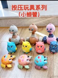 Mainan Anak Kepiting Happy Crab Di Tekan / di Pencet Bisa Berjalan