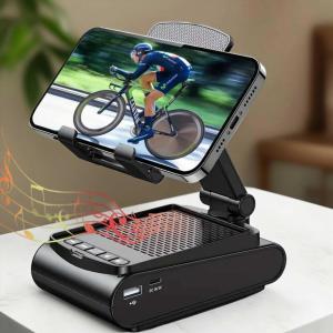 Wireless Speaker Phone Holder Lazy Desktop Stand Universal Holder for Phones & Tablets 1500mAh Charging Adjustable Height