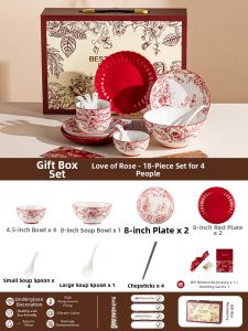 CAROTE | Glazed Porcelain Dinnerware Set For Gift
