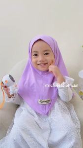 Hijab Anak Bayi Newborn MAURIN Usia 0-3 Tahun Jersey Premium