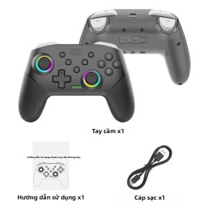 Data Frog | Bộ Điều Khiển Không Dây DATA FROG Pro Dành Cho Nintendo Switch OLED/Lite/2/PC Với Cảm Biến Con Quay Hồi Chuyển Rung HD Đèn LED RGB 800mAh Tay Cầm Chơi Game