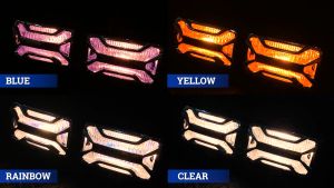 Sub Zero Car Foglamp Offroad Foglight with Chrome Grill SB-90206 2pcs/set Rectangle