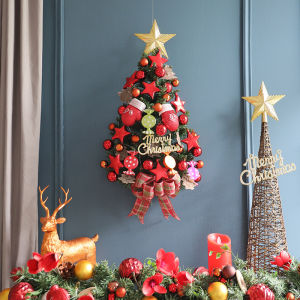 Christmas Vine Branch Wreath Door Hanging Decoration Festive Scene Arrangement Door Ornament Wall Tree Decorations