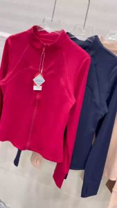 Áo khoác nữ tập gym yoga aerobic thể thao NK khóa kéo tà bầu chất liệu thun lạnh thoáng mát BINSPORTS A307