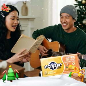 [Outer Deals] Eclipse Plus Honey Lemon Tins 30g x 8s Soothing Herbal Mints / Sugar Free / Snacks