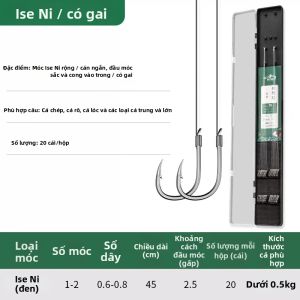 JIAZHIDIAO | Bộ Dụng Cụ Cá Mồi Đã buộc sẵn Không Rối Dual Hook Cho Cá Chép và Cá Lớn