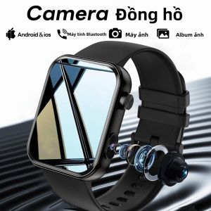 Đồng Hồ Thông Minh Có Camera 1.91 Inch Dành Cho Huawei Theo Dõi Nhịp Tim Thể Dục Thể Thao Nghe Nhạc Bluetooth TWS Gọi Điện Dành Cho Nam