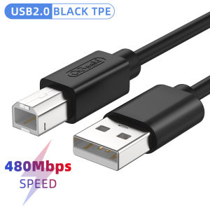 QGeeM | QGeeM Printer Cable USB 2.0 Printer Cable USB Type A to B Printer Scanner Cable for HP Canon Epson Samsung USB Cable for Printer