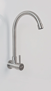 Vòi rửa chén thân lạnh đơn gắn tường inox 304 Hobby home decor VT5
