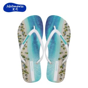 Hotmarzz รองเท้าแตะพีวีซีกันลื่นผู้หญิงรองเท้าแตะชายหาดคลิปบนรองเท้าแตะกลางแจ้ง HM7133