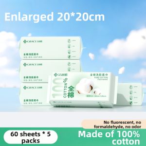 Soft Thick Pure Cotton Facial Wipes