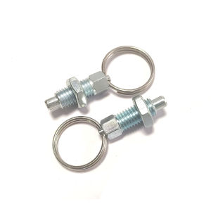 2pcs Pull Ring Indexing Pin M6 M8 M10 M12 Carbon Steel Galvanized Positioning Column Split Spring Lock Pin Knob Plunger Latch