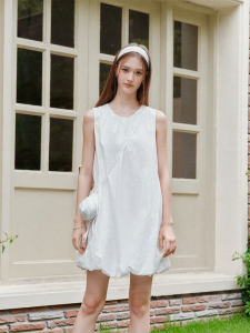 Semir | Muslin Pleated Short Sweet Dress
