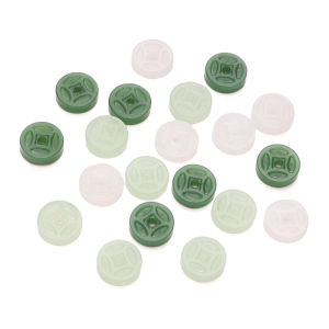  10Pcs 10mm Colorful Glass Ancient Round Coins Beads Charm for Earring Necklace Bracelet DIY Jewelry Making Accessories