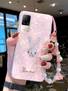 Adorable Rabbit Silicone Phone Case for Xiaomi Civi Civi 1S Full Cover Anti-Fall Luxury Creative Shell Fashionable Personality