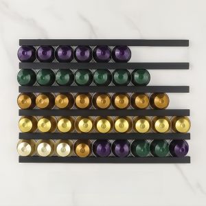 Nespresso Coffee Capsule Organizer Magnetic Wall Mounted No Drilling Required Dual Use with Sticky Back for Easy Storage