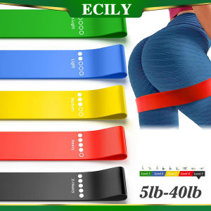 ECILY Băng letex thể dục đàn hồi tập thể dục thiết lập vòng cao su ban nhạc rèn sức mạnh Workout Expander thiết bị tập thể dục dây cao su