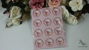 60Pcs Thank You Sticker Here Your Food TY043