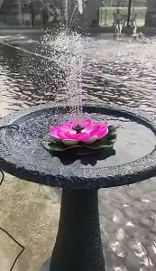 1 ชิ้น น้ำพูดีพลังงานแสงอาทิตย์รูปทรงดอกบัว สำหรับตกแต่งสวน เพิ่มความสวยงามให้สวนของท่าน !! พร้อมส่งจากไทย 1-3 วัน