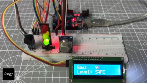 ชุดฝึก Arduino ตรวจจับแก๊ส MQ-2 แสดงผลพร้อมสัญญาณเตือน พร้อม Code และคำอธิบาย